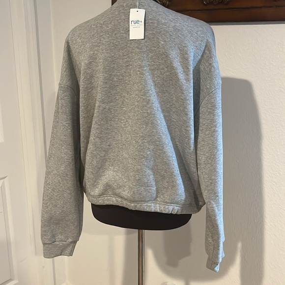 Rue21+ antisocial grey sweat shirt nwt - Picture 3 of 4